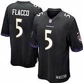 Nike Men & Women & Youth Ravens #5 Joe Flacco Black Team Color Game Jersey,baseball caps,new era cap wholesale,wholesale hats